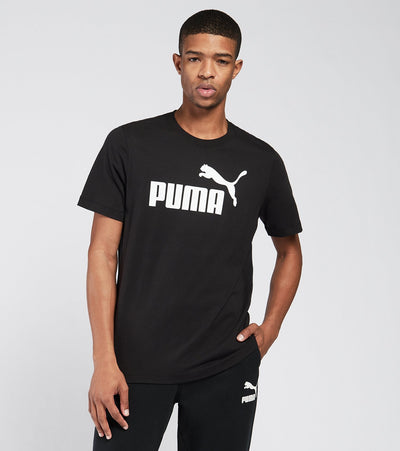 Puma Essential Logo Crew Neck Short Sleeve T - Shirt black