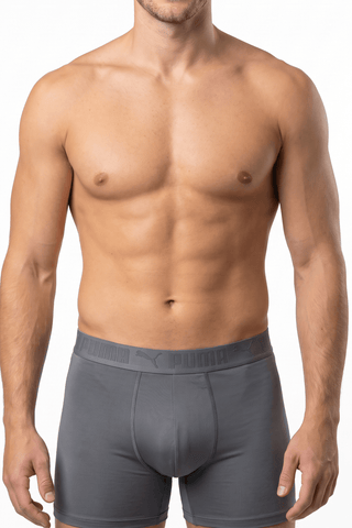 Puma Gray Boxer Briefs - PUM-6F9B