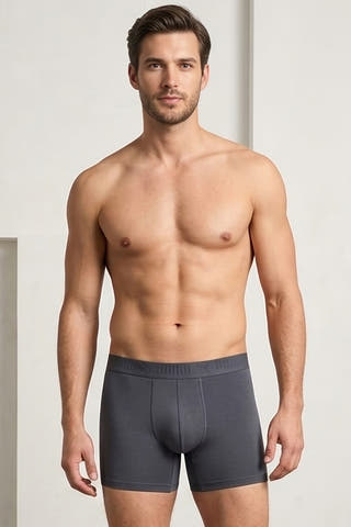 Puma Grey Ultra Soft Men's Boxer Brief