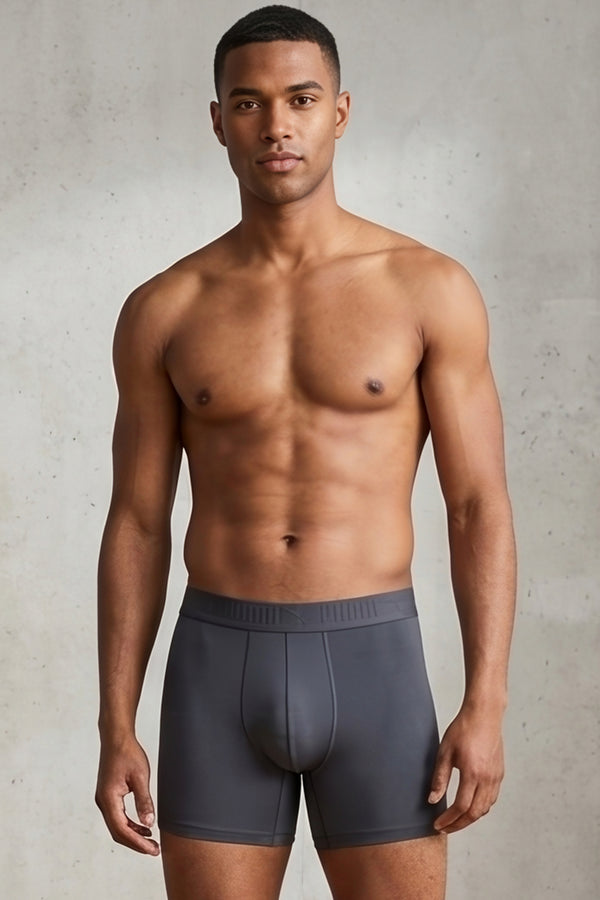 Puma Grey Ultra Soft Performance Boxer Brief