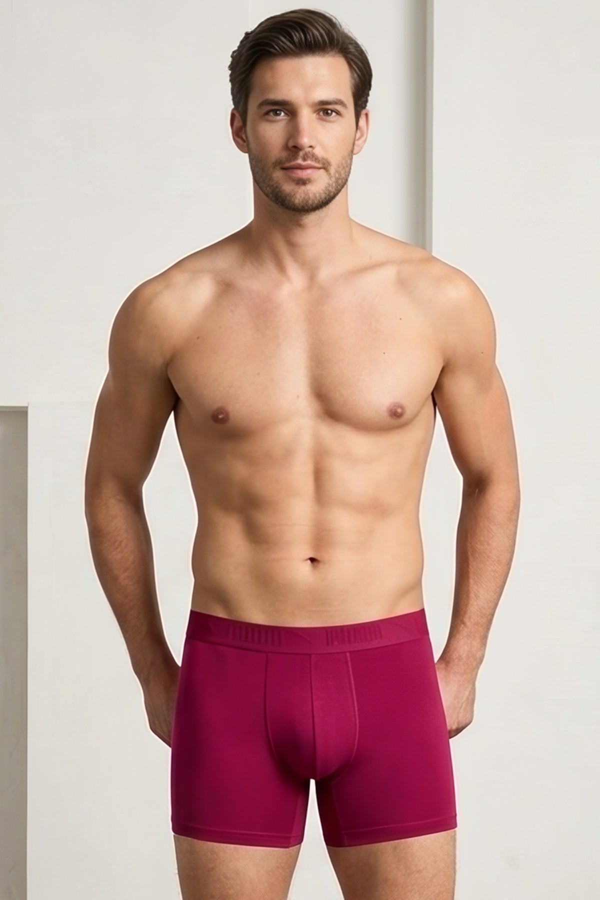 Puma Pink Ultra Soft Men's Boxer Brief