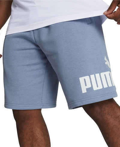 Puma Regular-Fit Big Logo-Print Fleece 10" Shorts