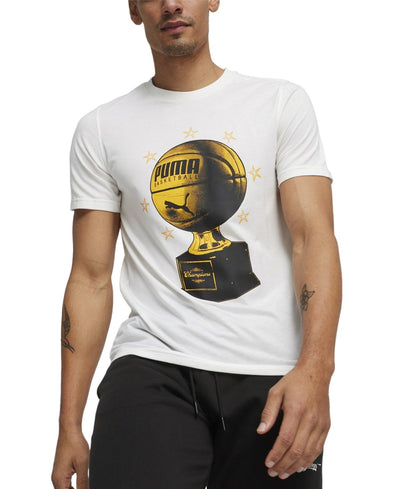 Puma TSA 3 Graphic Crew Neck Short Sleeve T - Shirt white