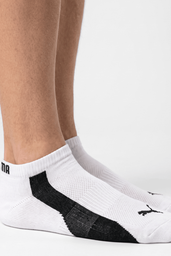 Puma White and Black Accent Socks - PUM-43LP