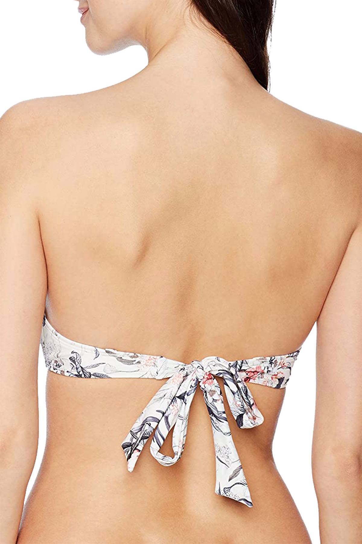 RACHEL by Rachel Roy Floral Underwire Bikini Top in White