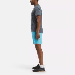 REEBOK Mid Rise Workout Shorts Blue thumbnail 2