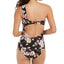 Rachel Rachel Roy Cherry Blossom Floral Printed One Shoulder One-piece Swimsuit Cherry Blossom