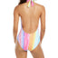 Rachel Rachel Roy Ombre Stripe Printed Halter One-piece Swimsuit Ombre Multi Stripe