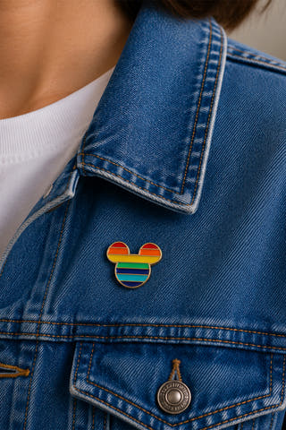 Rainbow Mouse Pride Enamel Pin