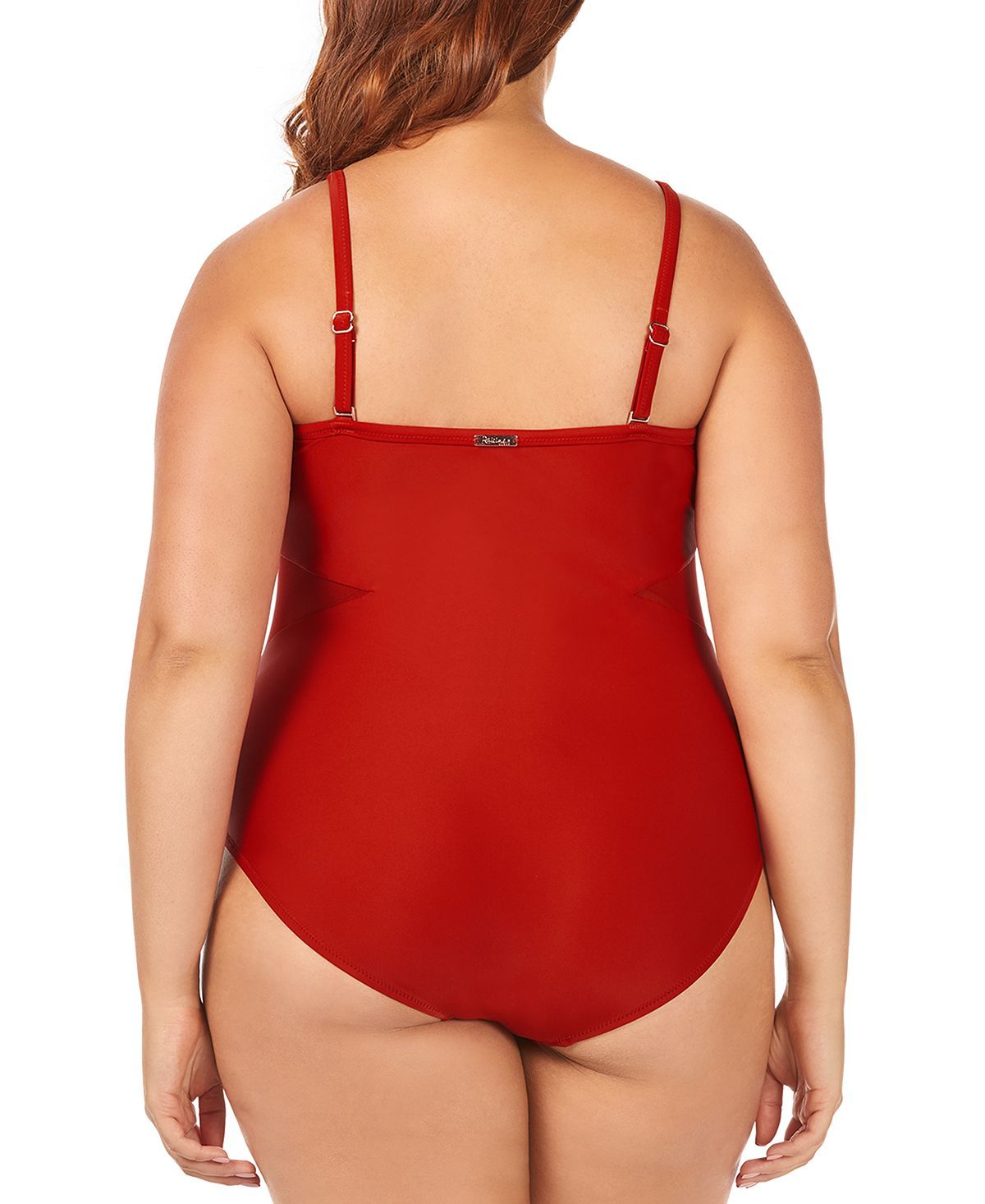 Raisins Curve Trendy Plus Juniors' Canaria Mesh-trim One-piece Swimsuit Spice Market