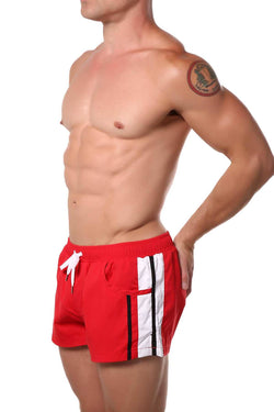 Red Striped Runner Short thumbnail 1
