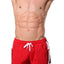 Red Striped Runner Short