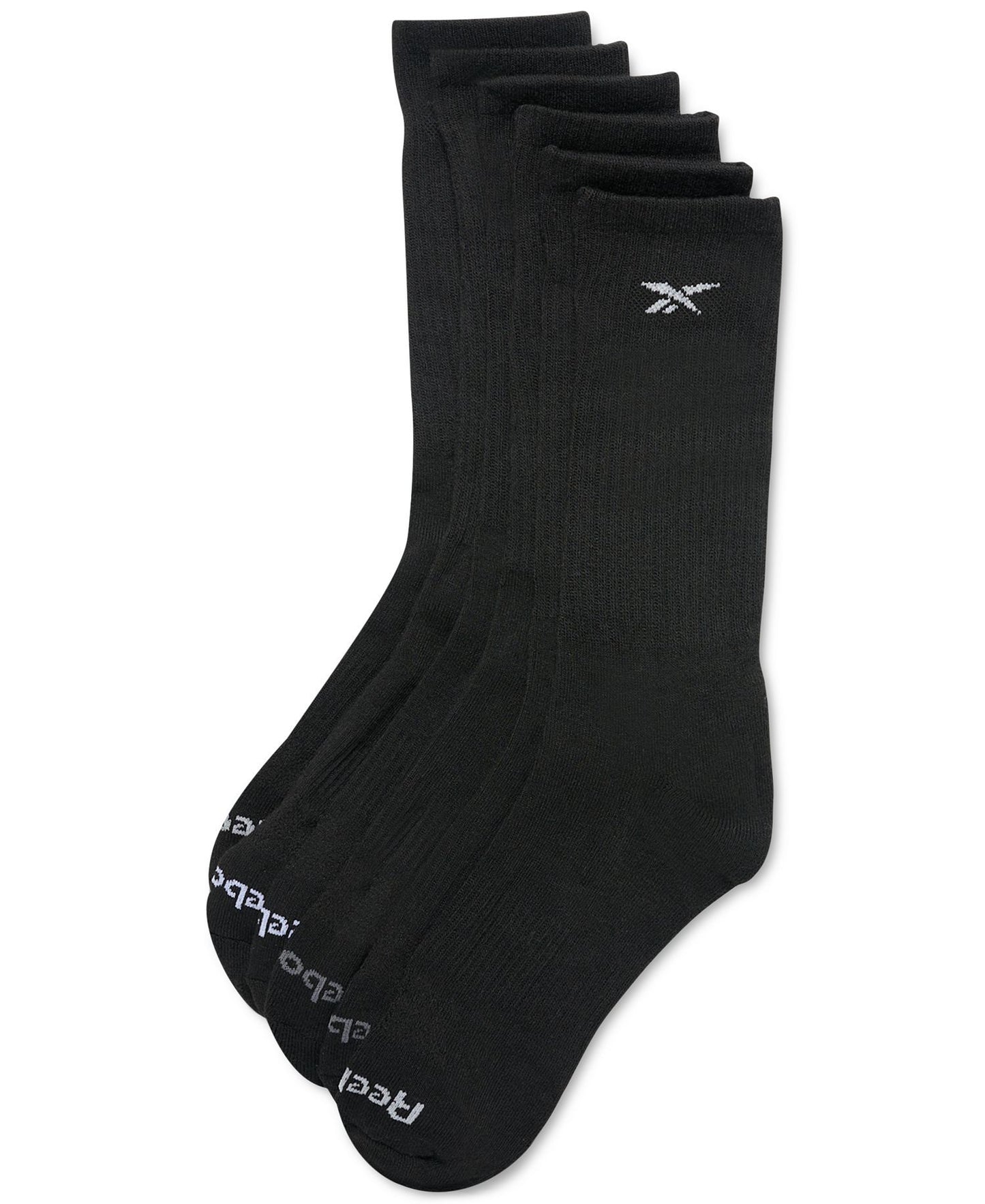 Reebok 6-Pk. 1/2 Terry Performance Crew Socks