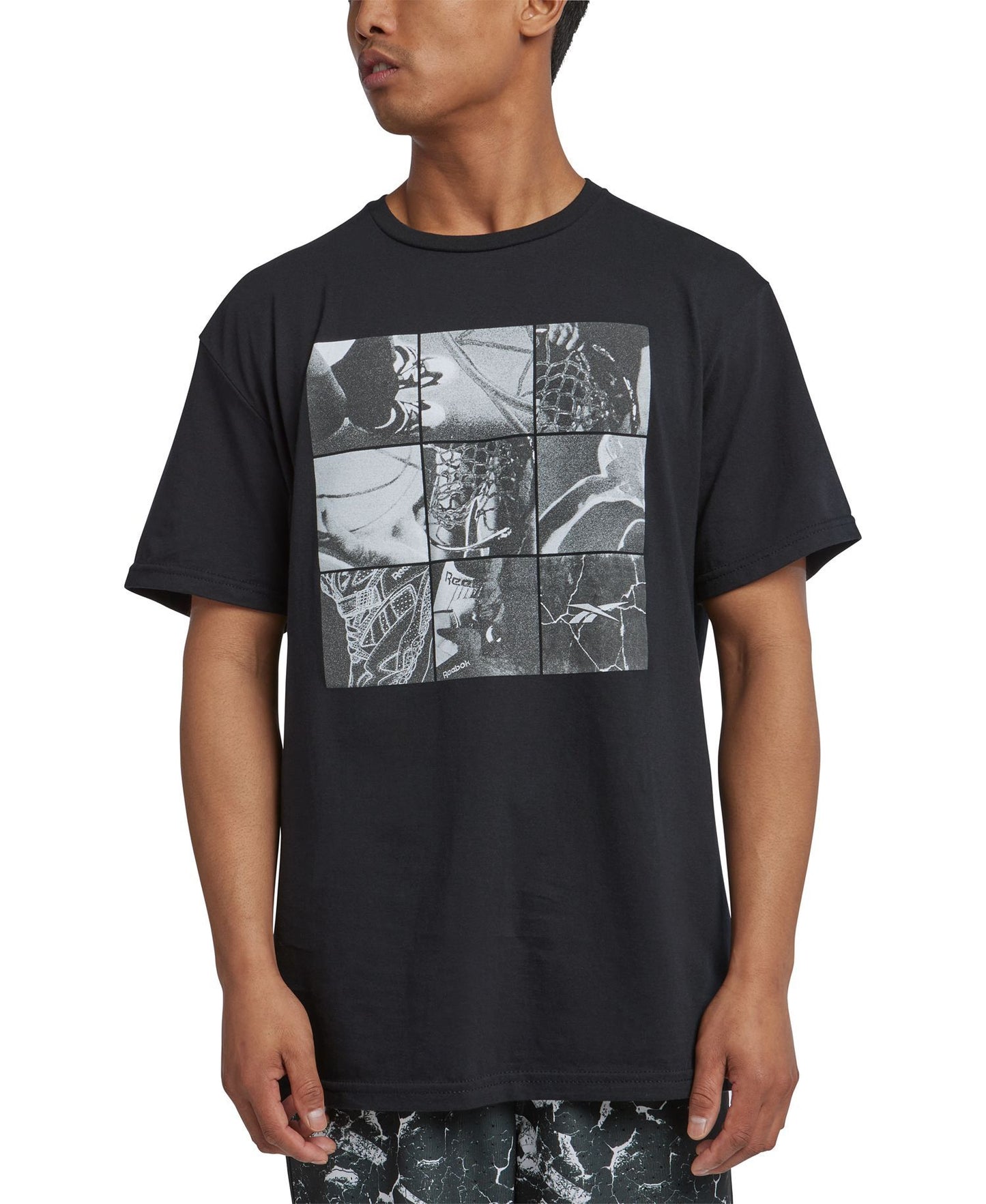 Reebok Above The Rim Basketball Collage Graphic T-Shirt