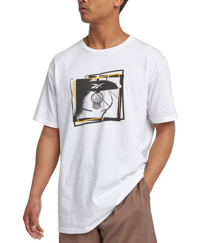 Reebok B - Ball Hoop Graphic T - Shirt - White