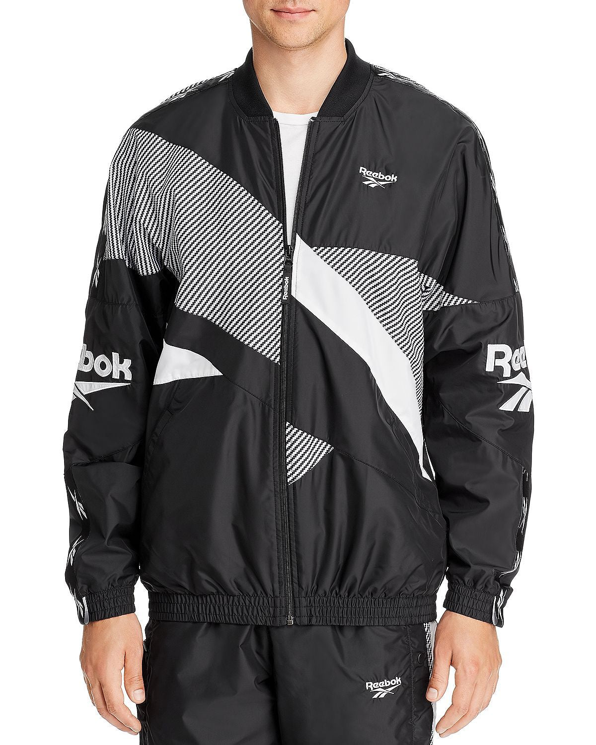 Reebok Cl V Color-block Track Jacket Black