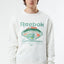 Reebok Classic Fit Long Sleeve Crewneck Sweatshirt White Solid
