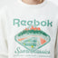 Reebok Classic Fit Long Sleeve Crewneck Sweatshirt White Solid