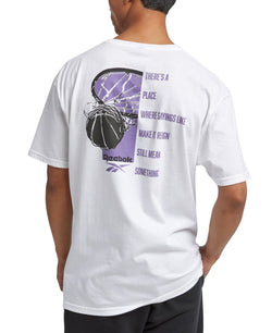 Reebok Influence Reign BBall Logo T - Shirt - White thumbnail 3