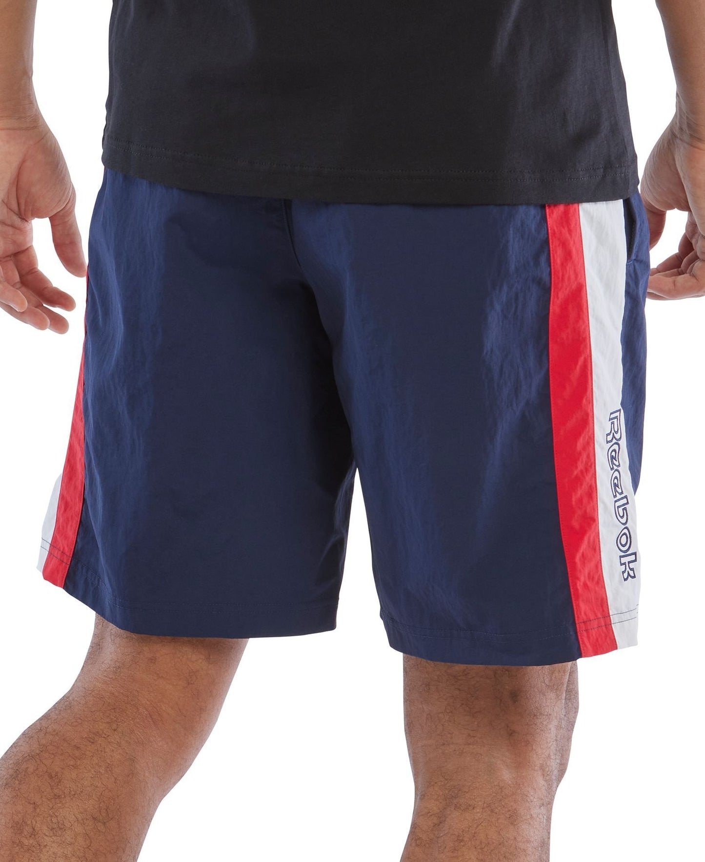 Reebok Ivy League Regular-Fit Colorblocked Crinkled Shorts