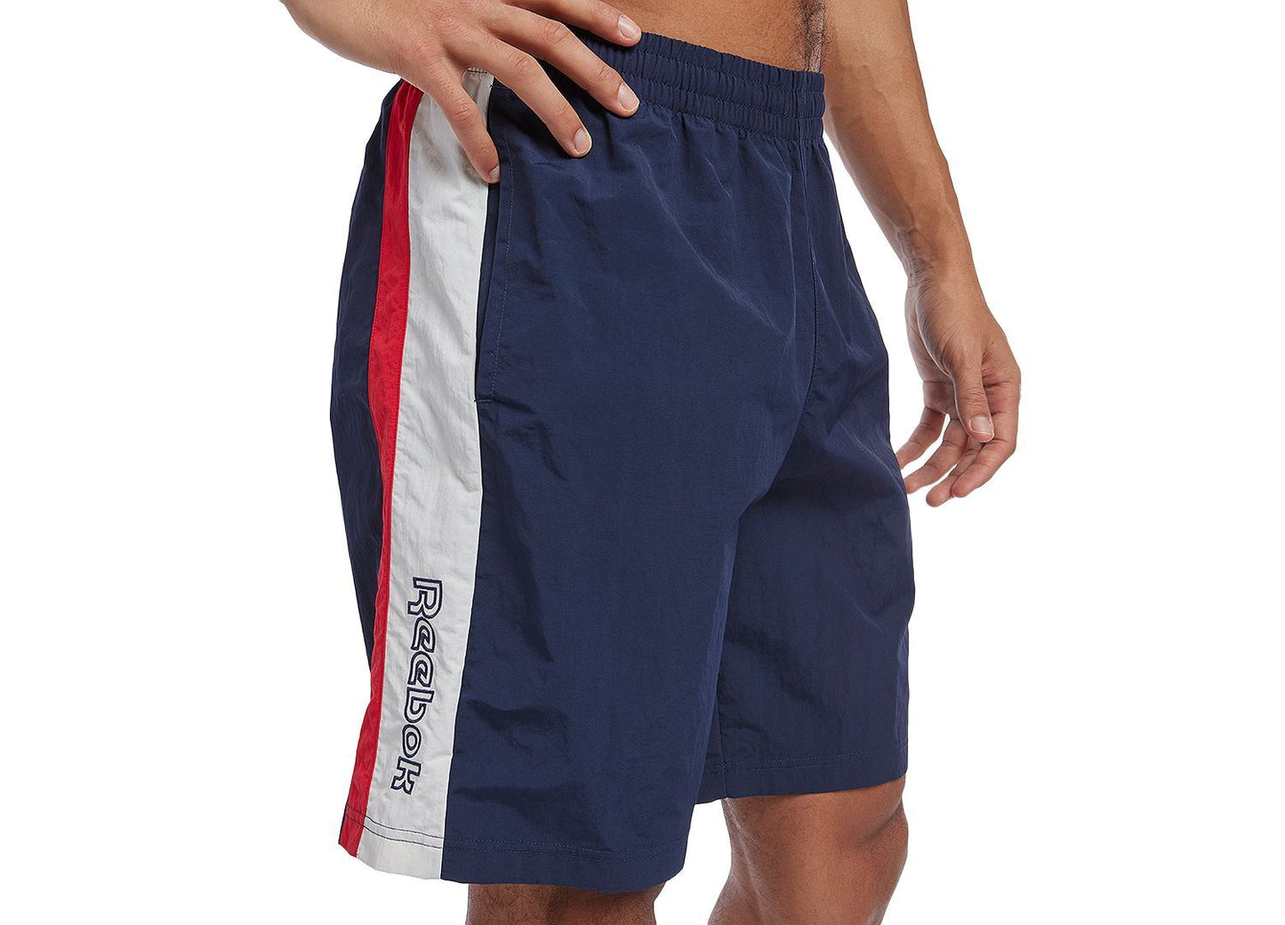 Reebok Ivy League Regular-Fit Colorblocked Crinkled Shorts