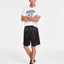 Reebok Men S Regular Fit Mesh Panel Satin Basketball Shorts Black Small [black]