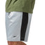 Reebok Mens Regular Fit Athletic Basketball Shorts Medium Grey Silver Black [gray]