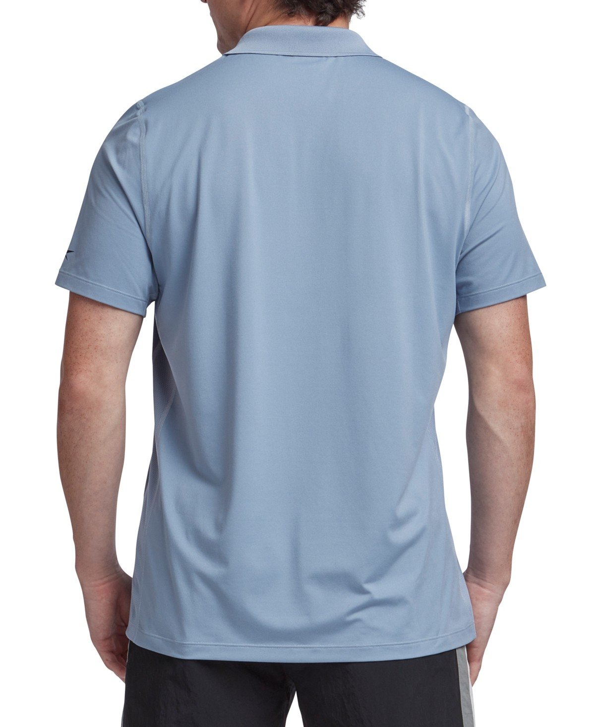 Reebok Polo Shirt Vintage Blue Stretch Short Sleeve Performance FTS1008