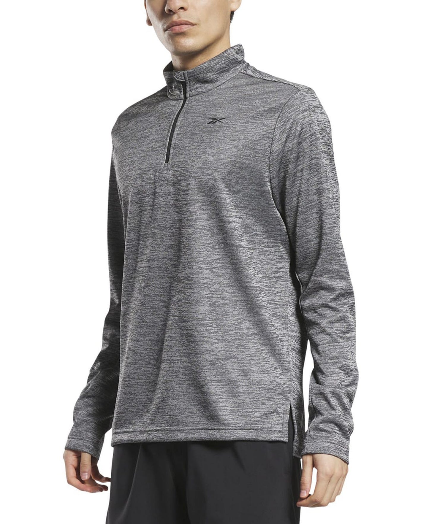 Reebok Quarter-Zip Long-Sleeve T-Shirt