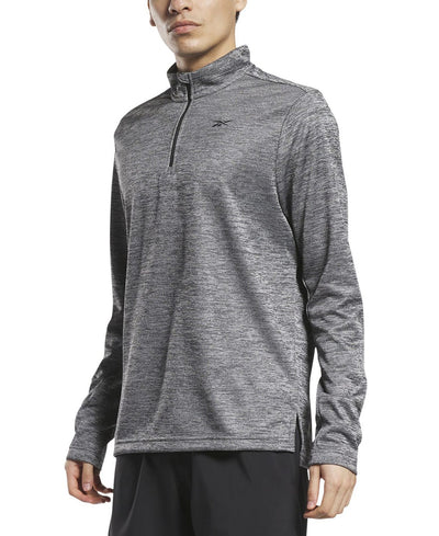Reebok Quarter-Zip Long-Sleeve T-Shirt