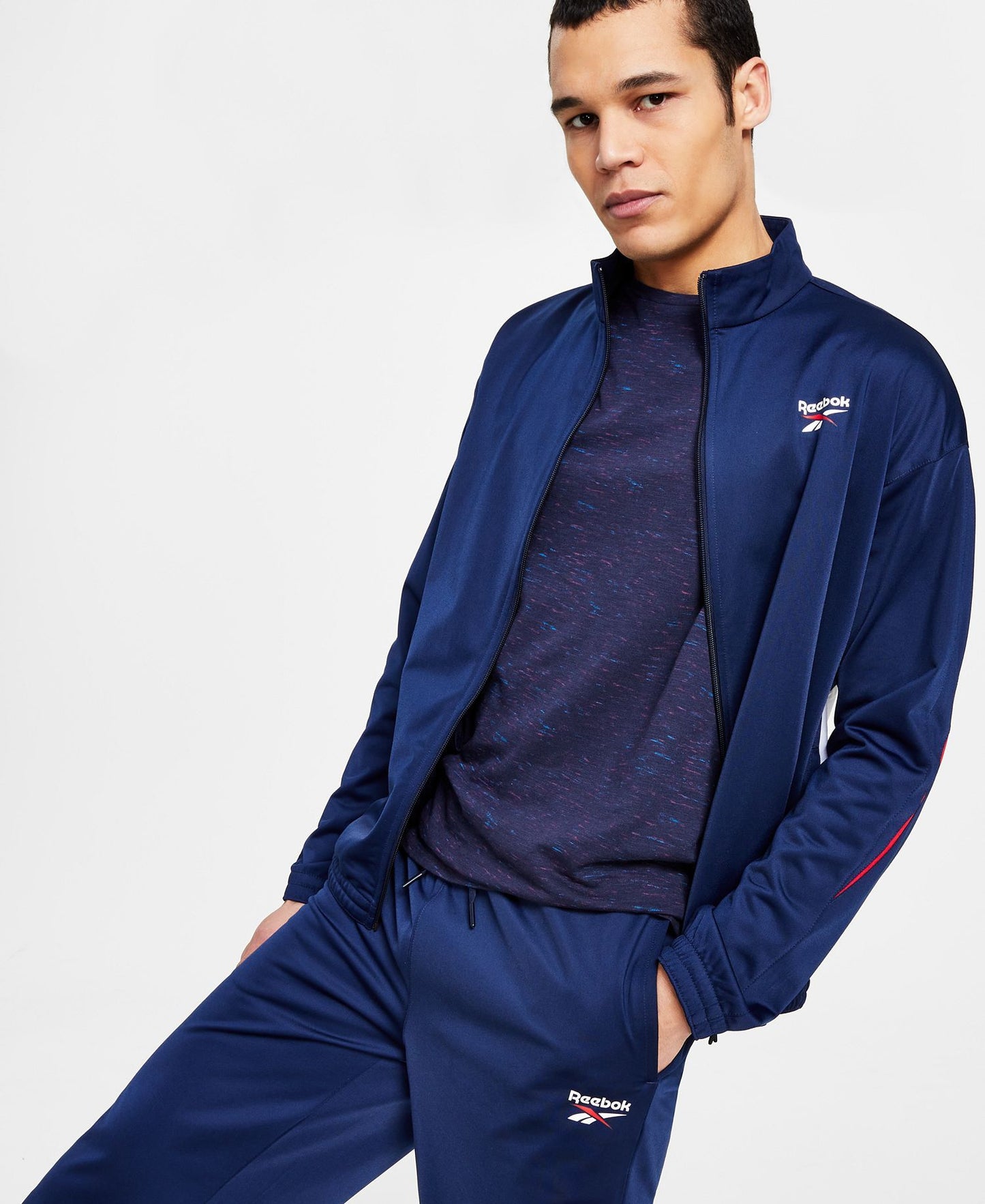 Reebok Regular-Fit Identity Vector Drawstring Track Pants