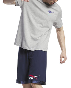Reebok Regular-Fit Logo-Print Mesh Basketball Shorts thumbnail 3