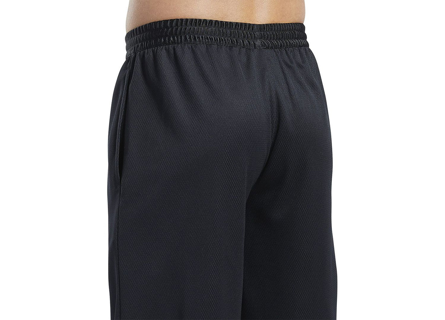 Reebok Regular-Fit Logo-Print Mesh Basketball Shorts