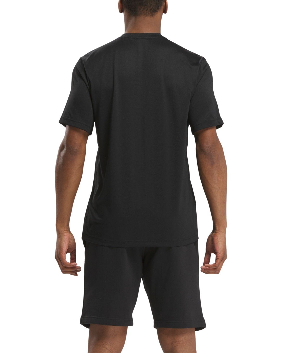 Reebok Regular Fit Short Sleeve T - Shirt Shirt Black Solid