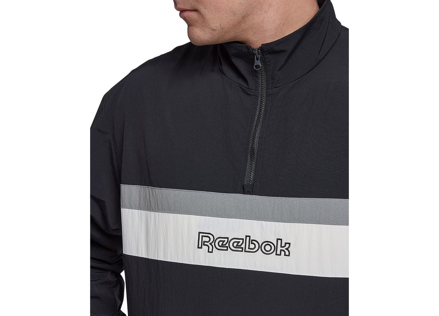Reebok Retro Colorblocked Quarter-Zip Popover
