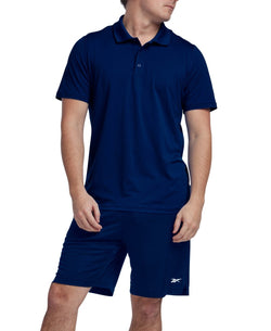 Reebok Short Sleeve Performance Training Polo Shirt - Vector Navy thumbnail 3