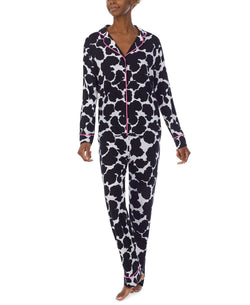 Refinery29 Printed Notch-collar Pajama Set White Print thumbnail 1