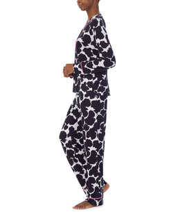 Refinery29 Printed Notch-collar Pajama Set White Print thumbnail 3