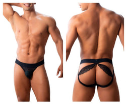 Roger Smuth RS005 Men's Underwear Jockstrap Color Black thumbnail 1