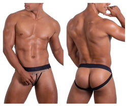 Roger Smuth RS086 Men's Underwear Jock-Thong Color Black thumbnail 1