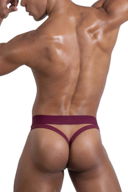 Roger Smuth RS086 Men's Underwear Jock-Thong Color Burgundy thumbnail 3