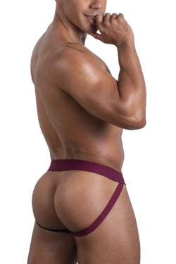 Roger Smuth RS086 Men's Underwear Jock-Thong Color Burgundy thumbnail 4