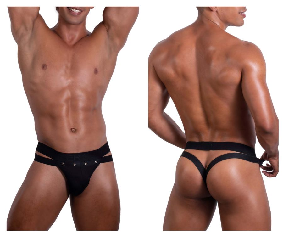Roger Smuth RS088 Men's Underwear Jock-Thong Color Black