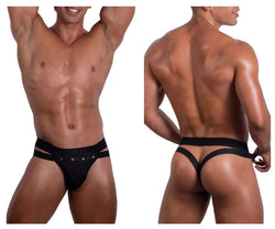 Roger Smuth RS088 Men's Underwear Jock-Thong Color Black thumbnail 1