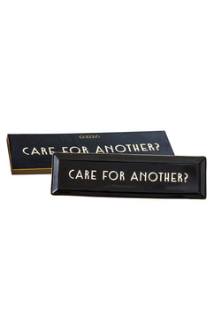 Rosanna Black/Gold 'Care For Another?' Porcelain Serving Tray thumbnail 1