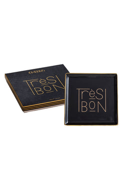 Rosanna Black/Gold 'Très Bon' Porcelain Tray thumbnail 3