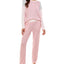 Roudelain Colorblocked Long Sleeve & Straight Leg Pajama Set Orchid Smoke Ballerina