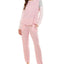 Roudelain Colorblocked Long Sleeve & Straight Leg Pajama Set Orchid Smoke Ballerina