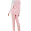 Roudelain Colorblocked Long Sleeve & Straight Leg Pajama Set Orchid Smoke Ballerina