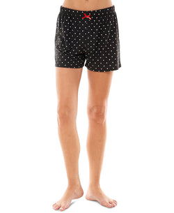Roudelain Cozy Printed 2 Pack Sleep Shorts Daydream Hearts Samba/hole Punch Black thumbnail 3